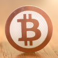 Bitcoin wood artwork